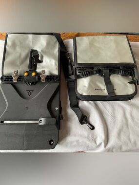 Topeak 24L Pannier DryBag Set Waterproof Bike Bags HandleLoc Rack